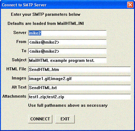 SMTP/POP3/IMAP Email Engine for dBase Screenshot